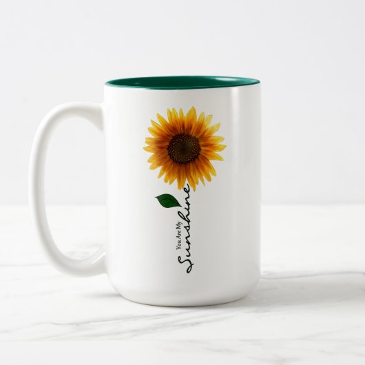 15 g/m2. Mug À Deux Tons - Vous Êtes Mon Soleil (Gauche)