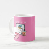 15 Heures Plus Tard Lazy Cat Coffee Mug (Devant gauche)