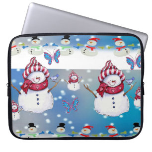 15-inch hoes voor kerstlaptop uit neopreen, Snowma
