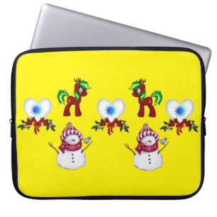 15-inch hoes voor kerstlaptop uit neopreen, Snowma