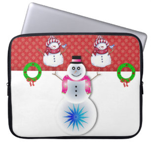 15-inch hoes voor kerstlaptop uit neopreen, Snowma
