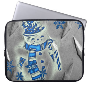 15-inch hoes voor kerstlaptop uit neopreen, Snowma