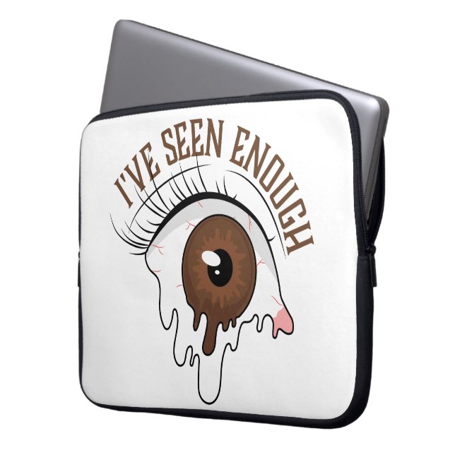 15-inch hoes voor neopreen-laptop (Voorkant Links)