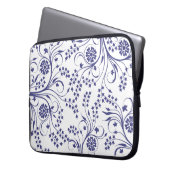 15-Inch Laptop Sleeve – Floral & Gradient Grain  (Voorkant Links)