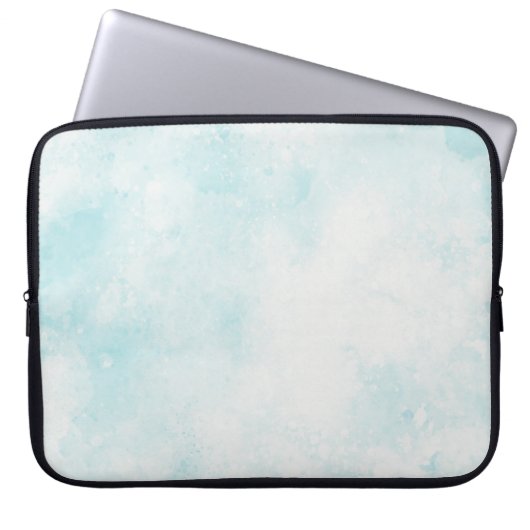 15-Inch Laptop Sleeve – Floral & Gradient Grain (Voorkant)