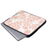 15-Inch Laptop Sleeve – Floral & Gradient Grain (Voorkant onderkant)
