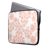 15-Inch Laptop Sleeve – Floral & Gradient Grain (Voorkant Links)