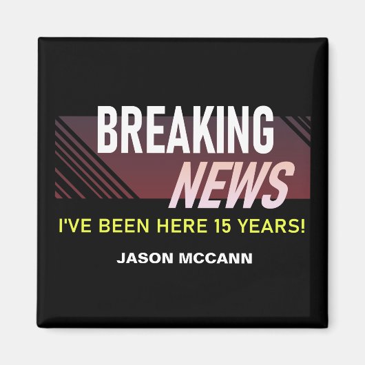 15 jaar Jubileum 15e werknemer Magneet (Voorkant)