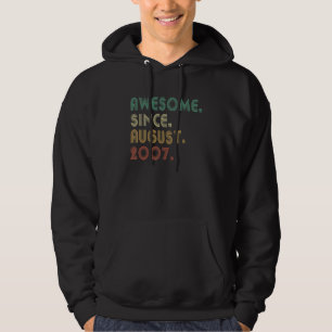 15 jaar oud Geweldige sinds augustus 2007 15e verj Hoodie