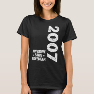 15 jaar oud Geweldige sinds november 2007 15e verj T-shirt