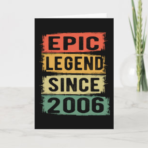 15 jaar oude Bday 2006 Epic Legend 15th Birthday Kaart