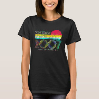15 Jaar Oude Vintage 2007 15e Verjaardag Jongens T-shirt