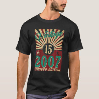 15 jaar oude Vintage 2007 Limited Edition 15th Bir T-shirt