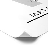 15 jaar pensioen of waardering van de werknemer ca poster (Hoek)