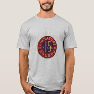 15 jaar Signature Klinkt artistiek Shirt