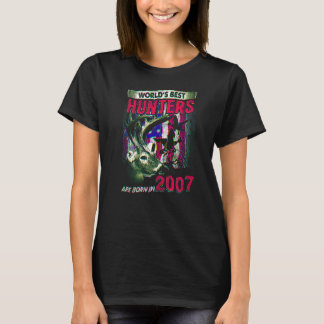 15-jarige hertenjager geboren in 2007 15e verjaard t-shirt