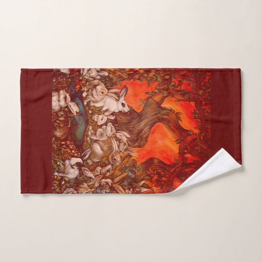 15 lapins (Serviette à main)