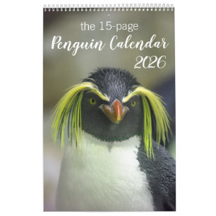 15-Maand Pinguïn Kalender met Beschrijvingen 2025-