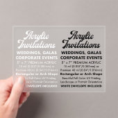 15 Mil Invitation Acrylique Gelée (Paysage) (In situ (ordinateur de poche))