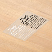 15 Mil Invitation Acrylique Gelée (Paysage) (Poser)