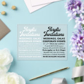 15 Mil Invitation Acrylique Gelée (Paysage) (Insitu (Mariage))