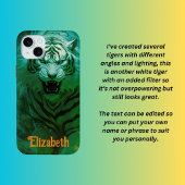 15 Mini iPhone Tiger blanc / coque ipad