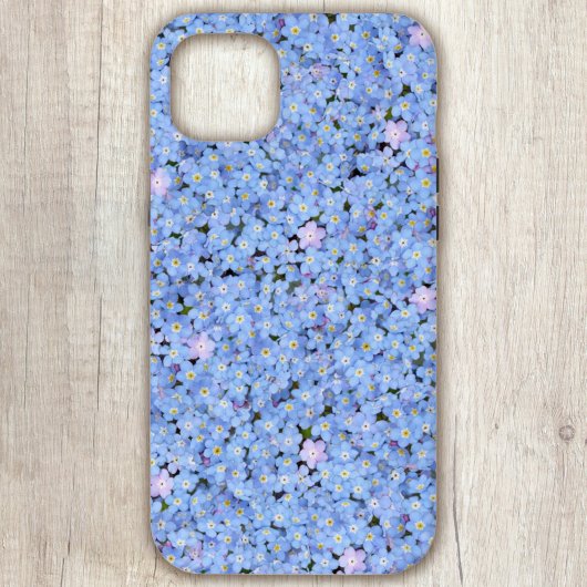 15 Mini Ne m'oubliez pas Blue Floral iPhone / coque ipad