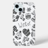 15 Mini Thème d'hiver motif contour iPhone / coque ipad (Verso)