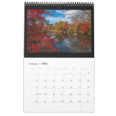 15 mois Jardins japonais Calendrier mural (Jan 2026)