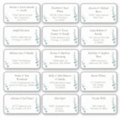 15 Naam van individuele weddenschappen Adres stick Sticker (Voorkant)