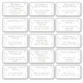 15 Naam van individuele weddenschappen Adres stick Sticker (Voorkant)