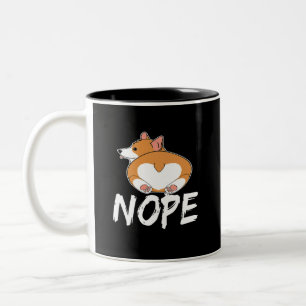 15 Nope Corgi Tweekleurige Koffiemok