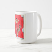 15 onces de tasse de café avec Mademoiselle et Cat (Devant droit)