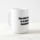 15 onces. La tasse de café avec la SEULE SOLUTION (Devant gauche)