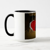 15 onces. tasse avec Dezi le Ragdoll habillé comme (Gauche)