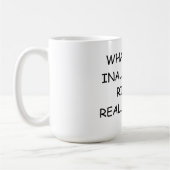 15 onces. Tasse de café avec CE QUI FAIT (Gauche)