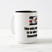 15 onces. Tasse de café avec Eagle chauve avec le (Devant gauche)