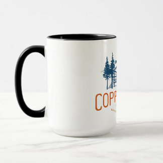 15 onces. Tasse de logo de camp de Coppercreek