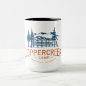 15 onces. Tasse de logo de camp de Coppercreek (Centre)