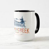15 onces. Tasse de logo de camp de Coppercreek (Devant droit)