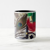 15 onces. tasse de sonnerie comportant la mouche (Centre)