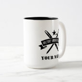15 onces. tasse faite sur commande de MWG (Devant droit)