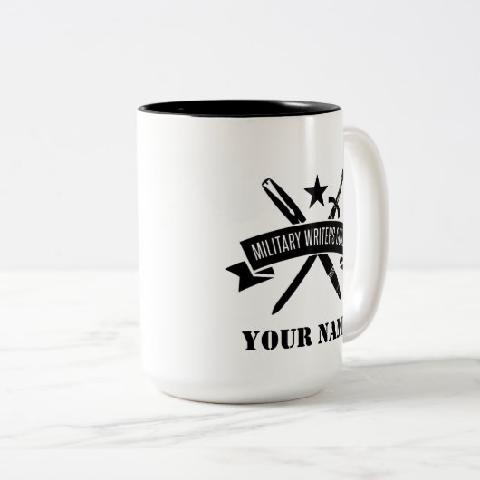 15 onces. tasse faite sur commande de MWG (Devant droit)