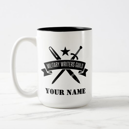 15 onces. tasse faite sur commande de MWG (Gauche)