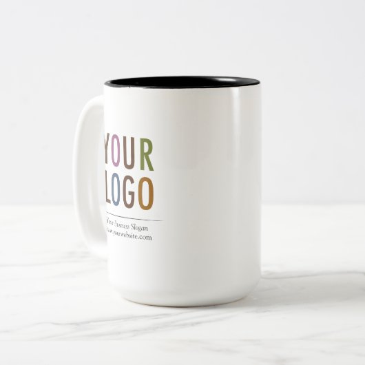 15 oz Aangepaste Mok met Business Logo Geen Minimu (Voorkant links)