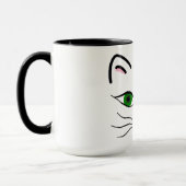 15 oz. Combo Mok - Kat gezicht (Links)