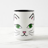 15 oz. Combo Mok - Kat gezicht (Midden)