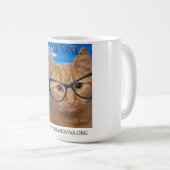 15 oz de tasse blanche, mieux vaut demander nana (Devant droit)