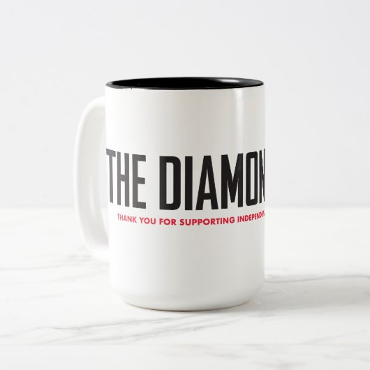 15 oz de tasse de café à deux tons (Devant gauche)