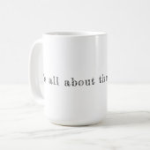 15 oz de tasse de café blanc inspirationnel (Devant gauche)